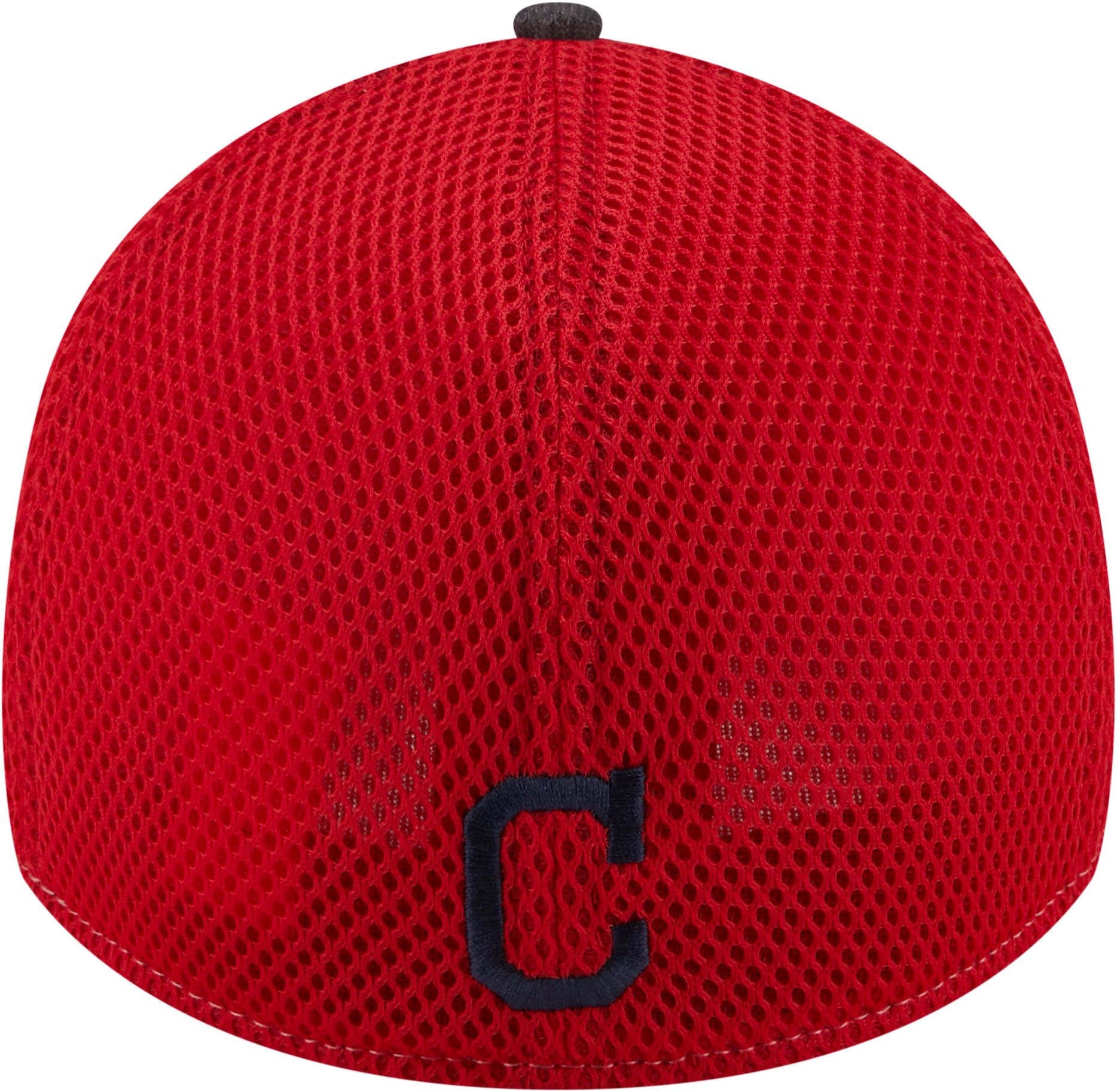 New Era Men's Cleveland Indians 39Thirty Navy Heathered Stretch Fit Hat product image