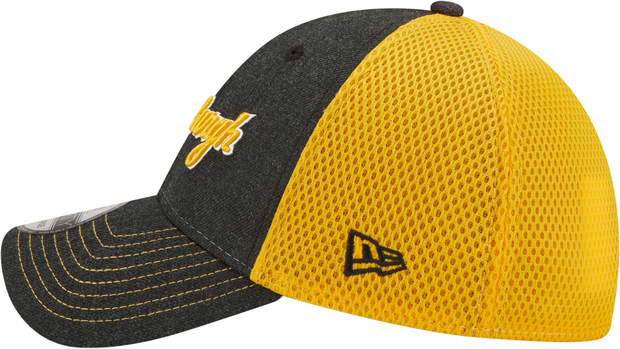 New Era Men's Pittsburgh Pirates Black 39Thirty Heathered Stretch Fit Hat product image