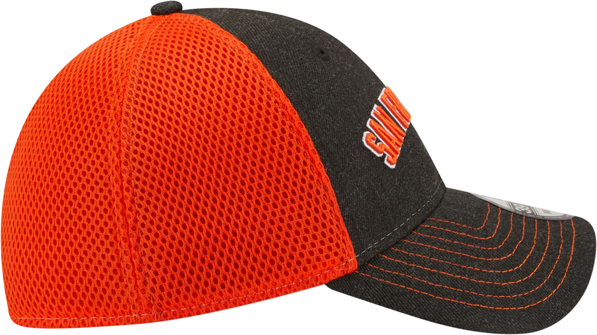 New Era Men's San Francisco Giants Black 39Thirty Heathered Stretch Fit Hat product image