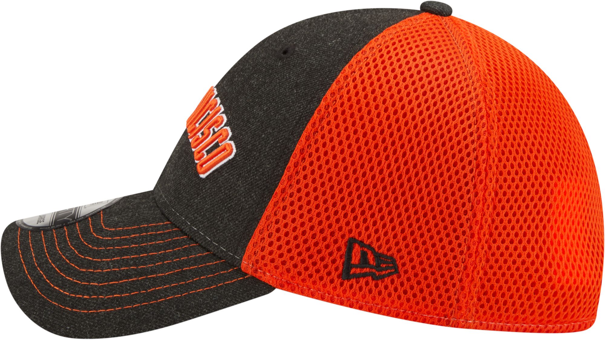 New Era Men's San Francisco Giants Black 39Thirty Heathered Stretch Fit Hat product image