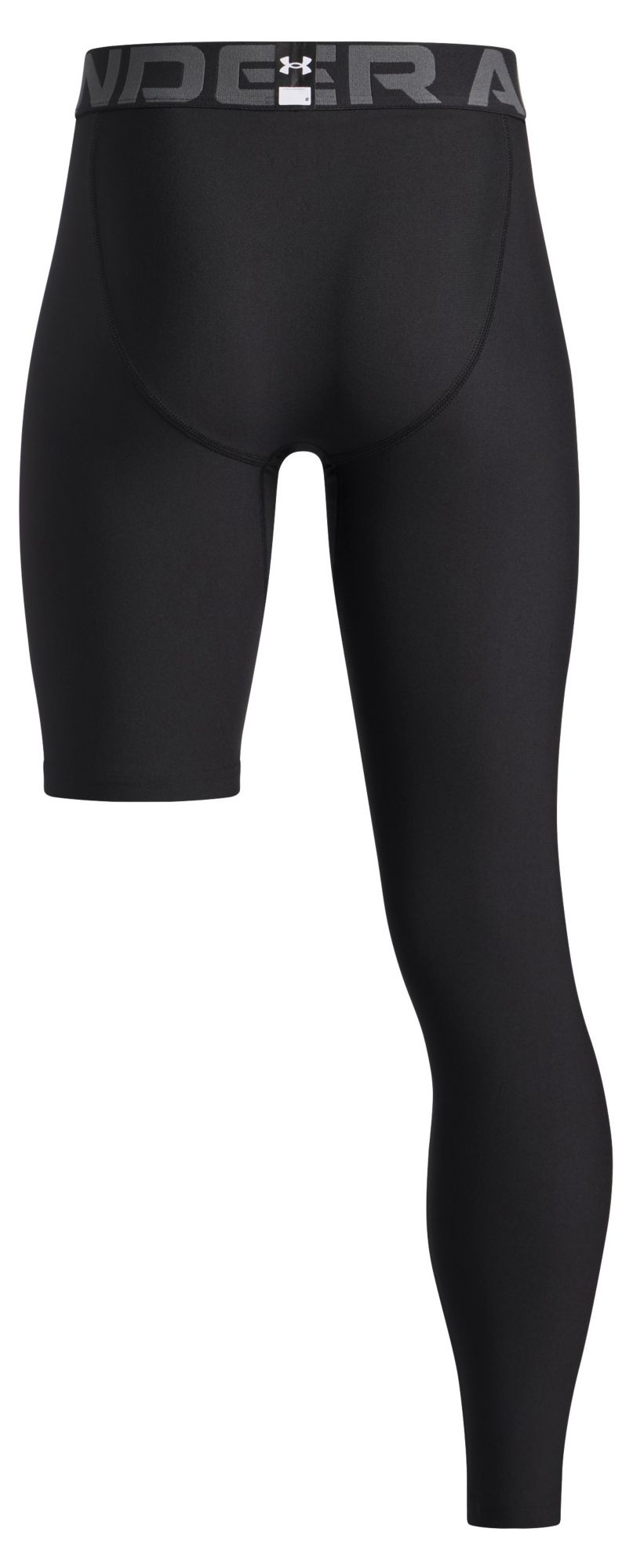 Under Armour Boys' HeatGear Asymmetrical Leggings - Right product image