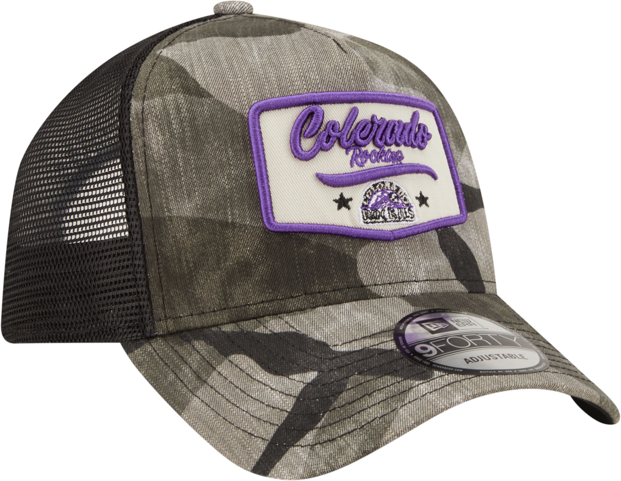 New Era Men's Colorado Rockies Camo Patch 9Forty Adjustable Hat product image