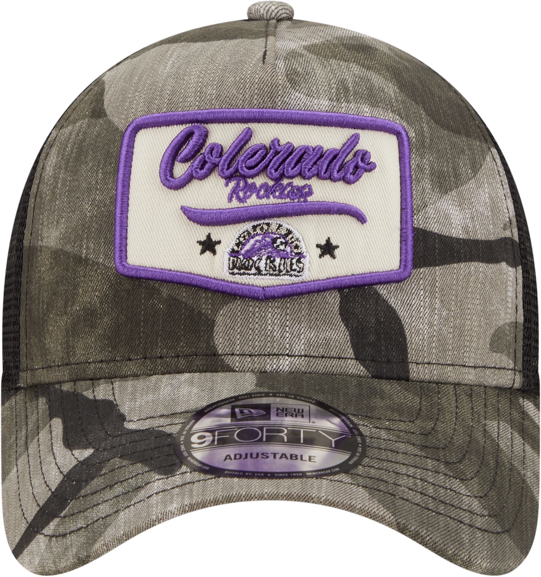 New Era Men's Colorado Rockies Camo Patch 9Forty Adjustable Hat product image