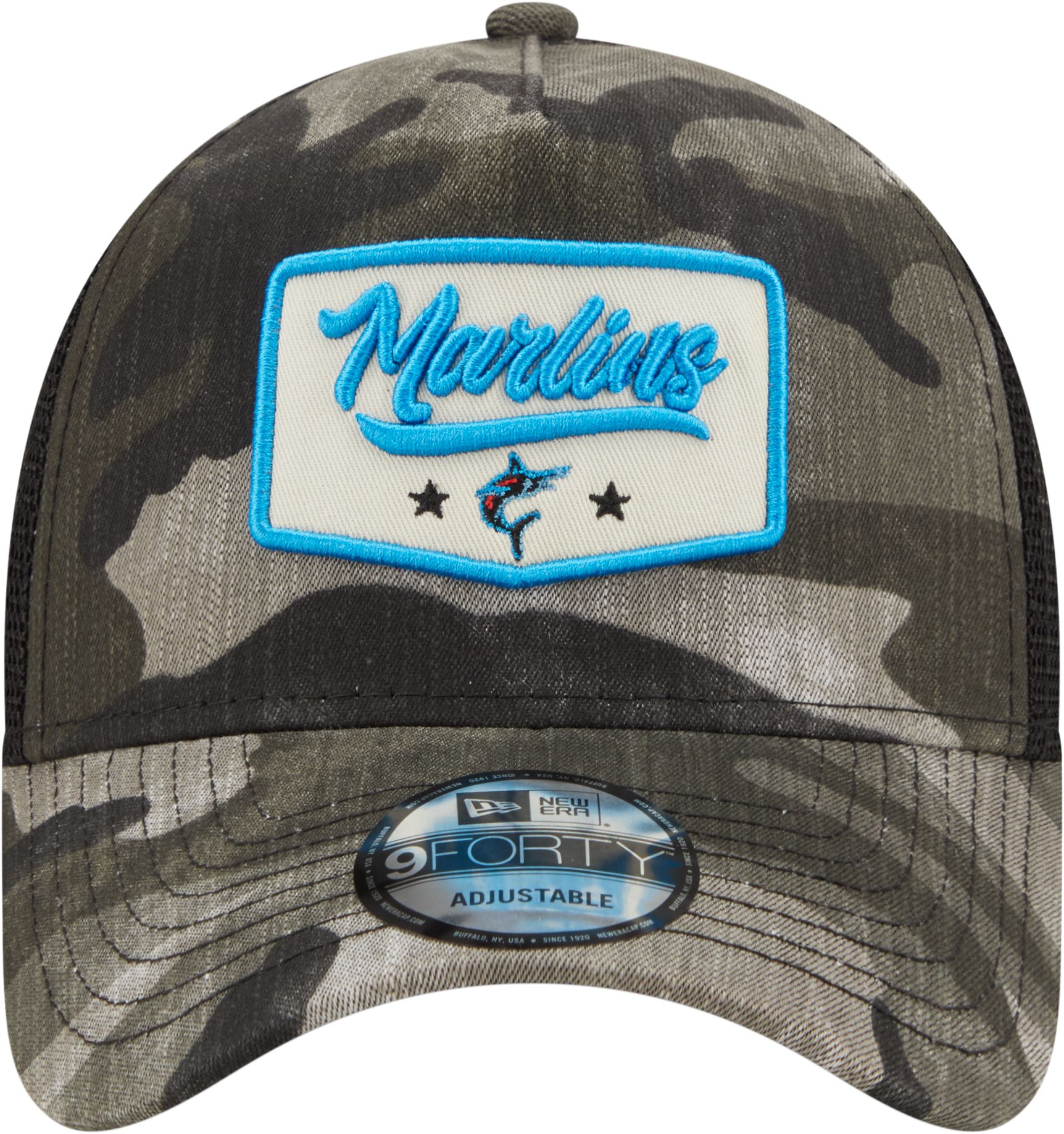 New Era Men's Miami Marlins Camo Patch 9Forty Adjustable Hat product image