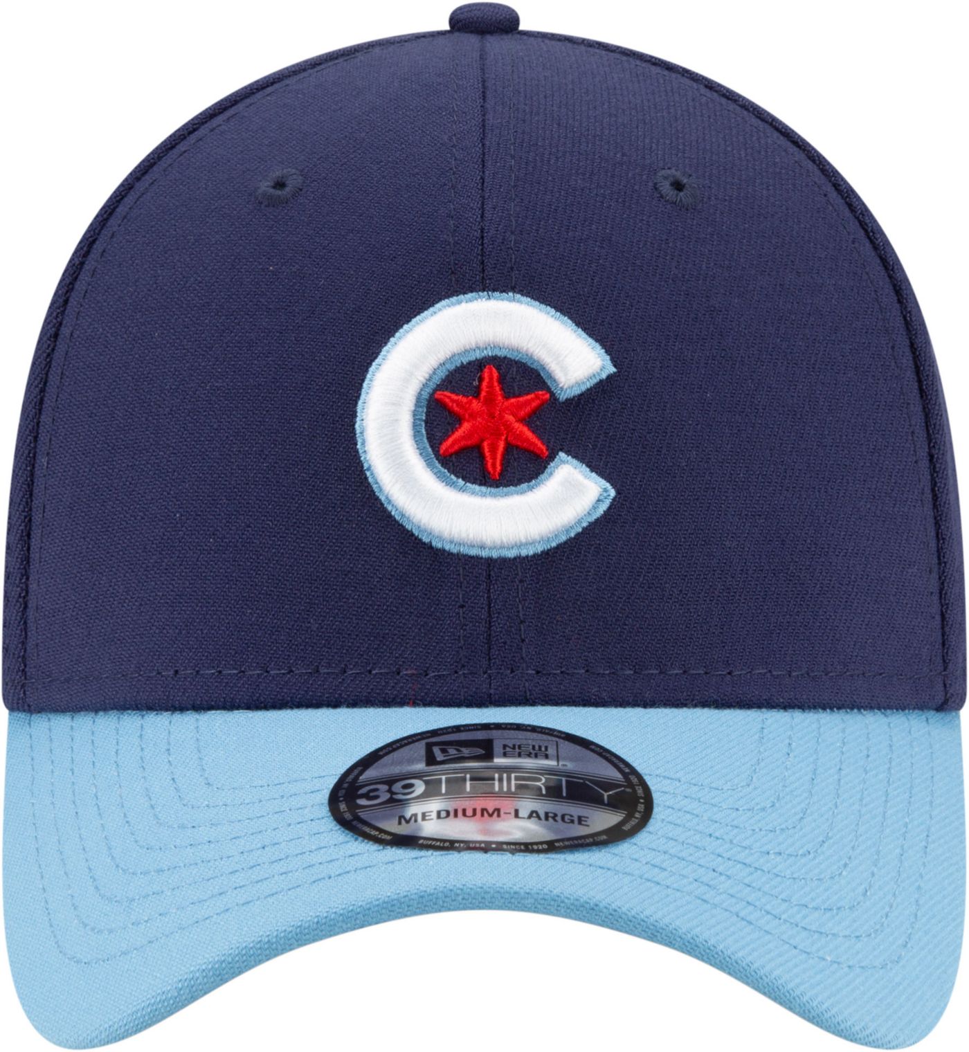 New Era Men s Chicago Cubs 2021 City Connect 39Thirty Stretch Fit Hat Dick s Sporting Goods