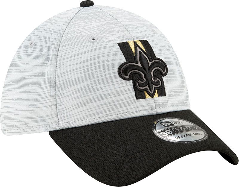 New Era Men's New Orleans Saints Grey Sideline 2021 Training Camp 39Thirty Stretch Fit Hat product image
