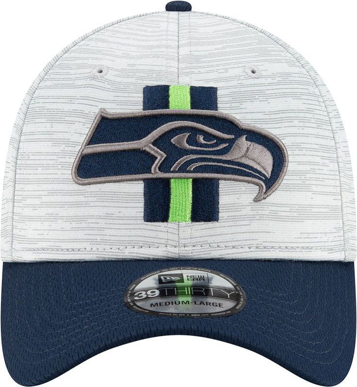 New Era Men's Seattle Seahawks Grey Sideline 2021 Training Camp 39Thirty Stretch Fit Hat product image