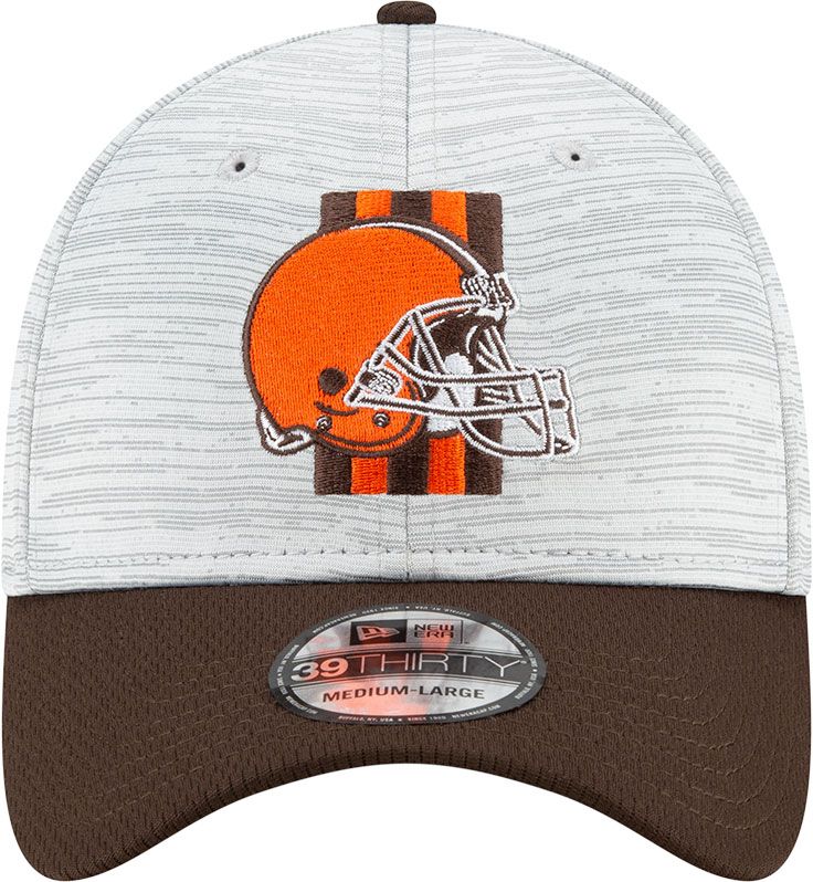 New Era Men's Cleveland Browns Grey Sideline 2021 Training Camp 39Thirty Stretch Fit Hat product image