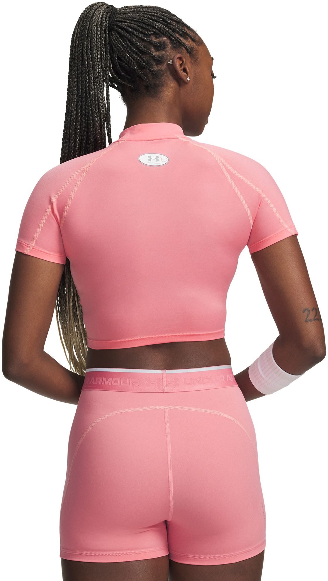 Under Armour Women's HeatGear Elite Crop Mock Short Sleeve product image