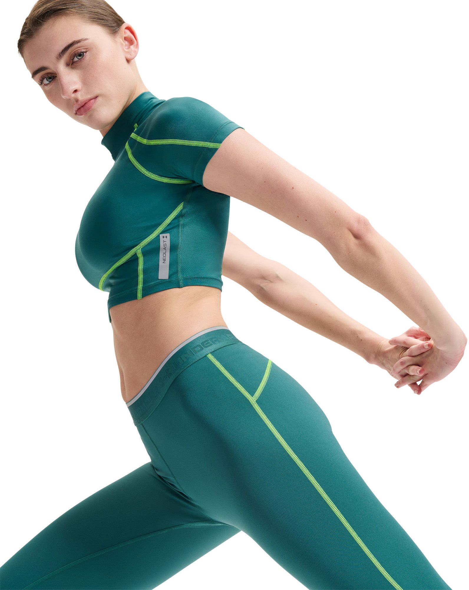 Under Armour Women's HeatGear Elite Crop Mock Short Sleeve product image