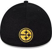 New Era Men's Pittsburgh Steelers Panel Crop 39Thirty Black Stretch Fit Hat product image