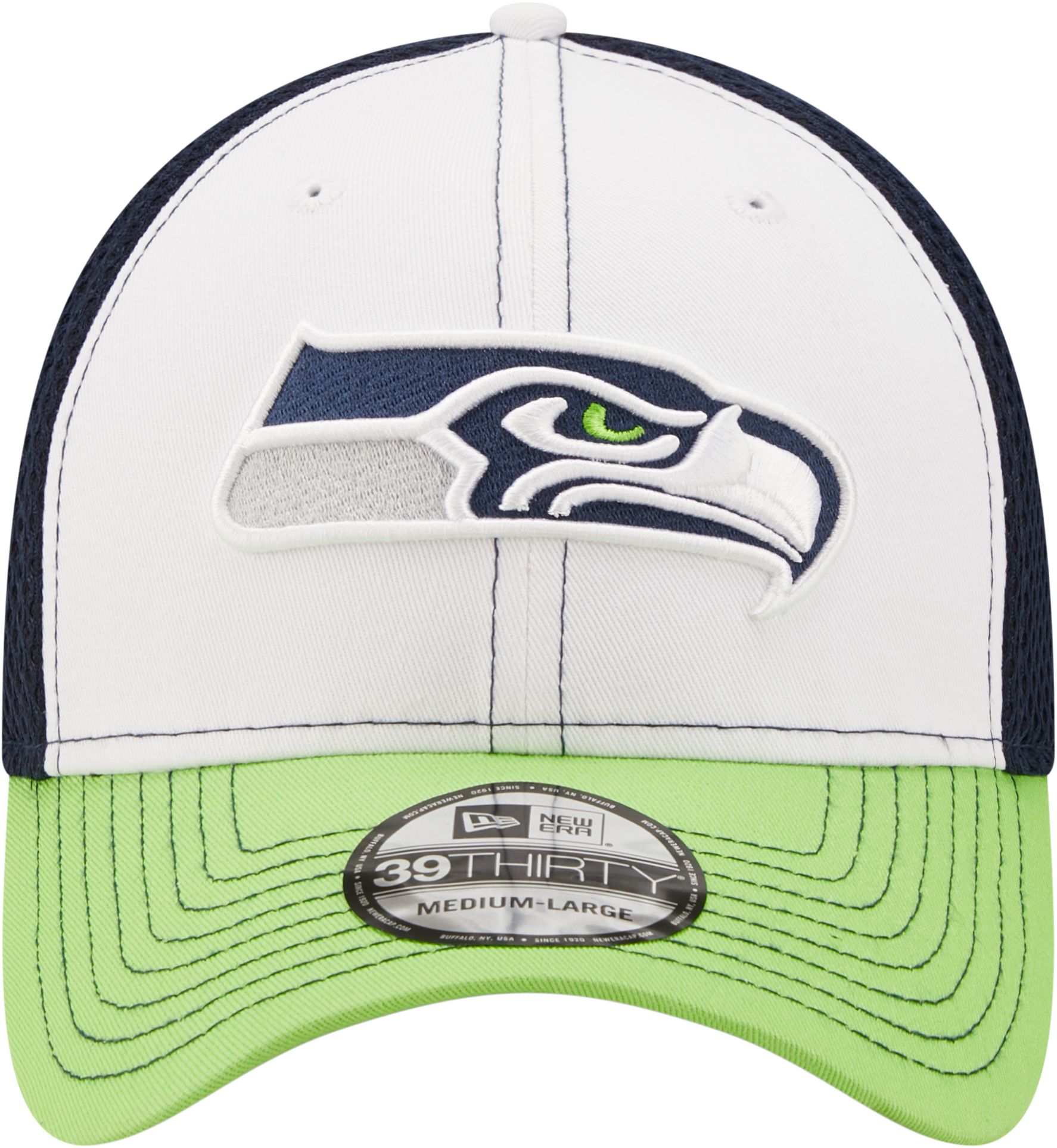 New Era Men's Seattle Seahawks Team Neo 39Thirty White Stretch Fit Hat product image
