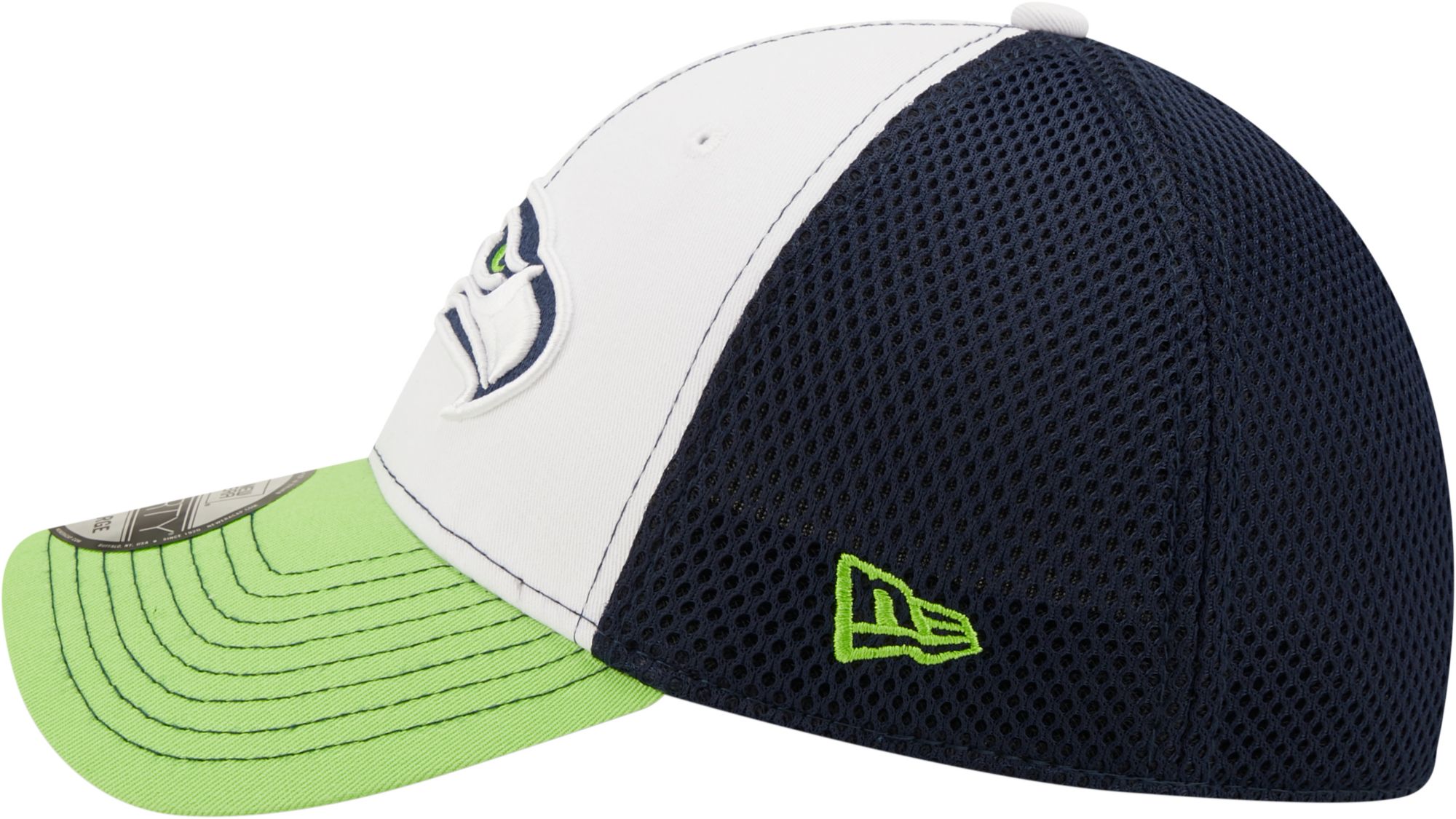 New Era Men's Seattle Seahawks Team Neo 39Thirty White Stretch Fit Hat product image