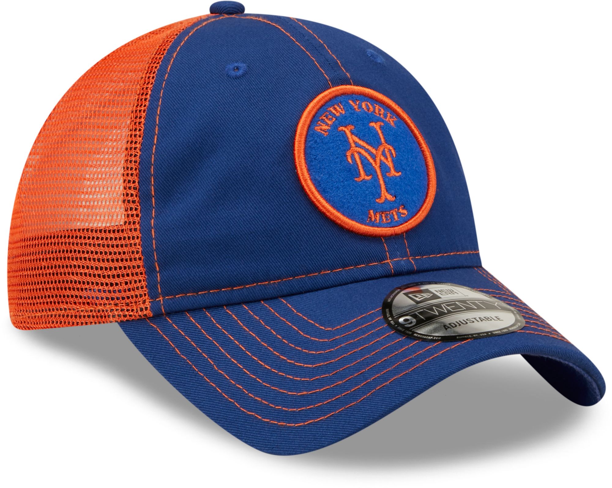 New Era Men's New York Mets Blue 9Twenty Circle Adjustable Hat product image