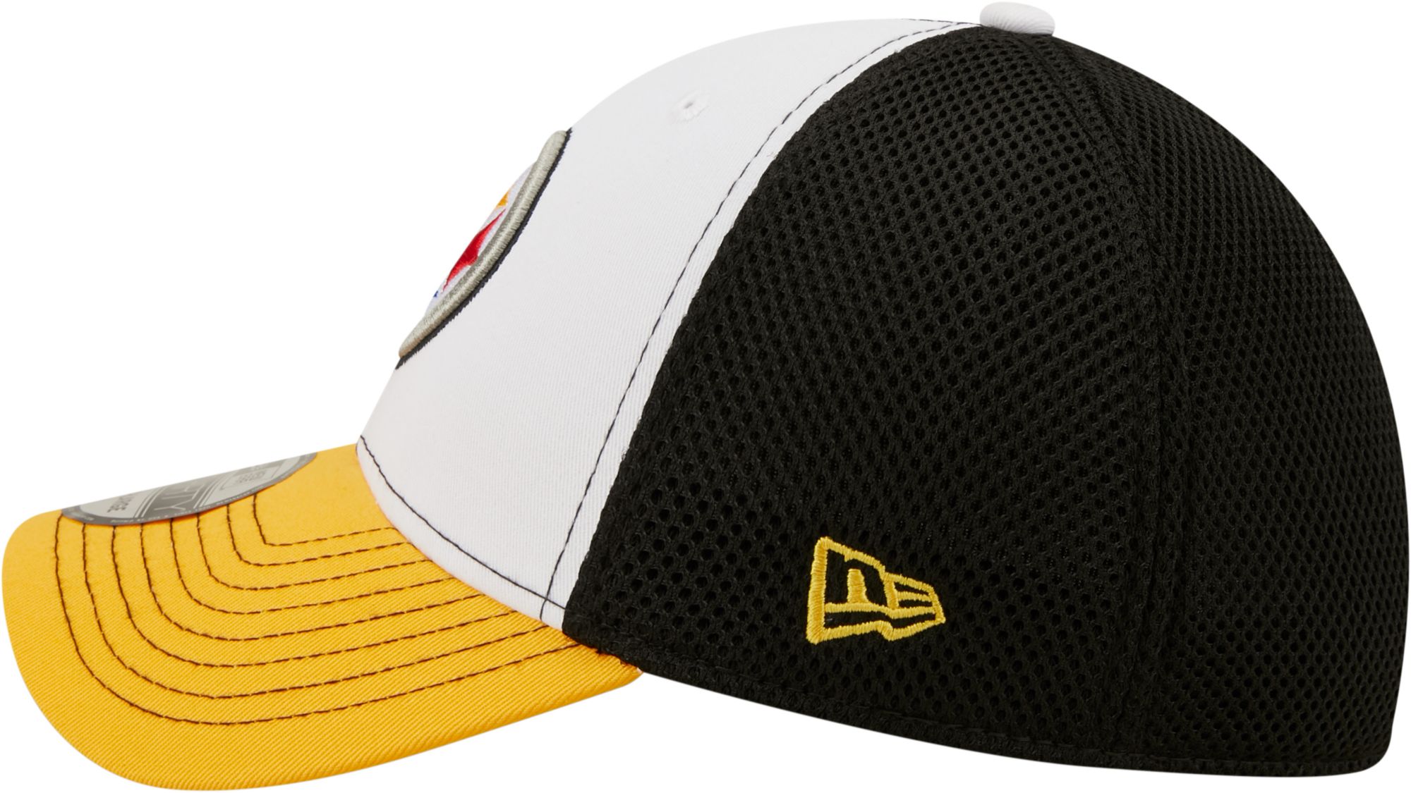 New Era Men's Pittsburgh Steelers Team Neo 39Thirty White Stretch Fit Hat product image