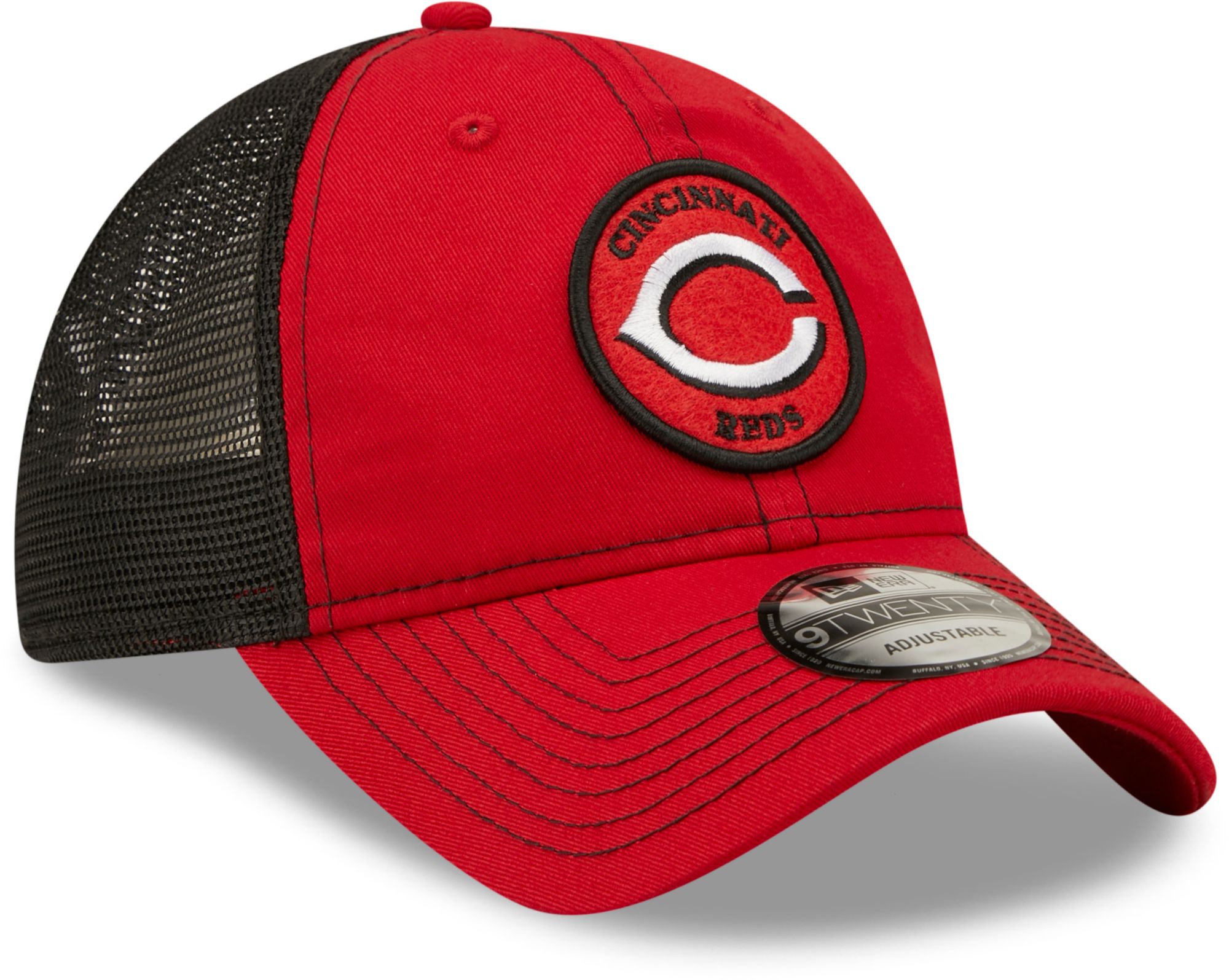 New Era Men's Cincinnati Reds Red 9Twenty Circle Adjustable Hat product image