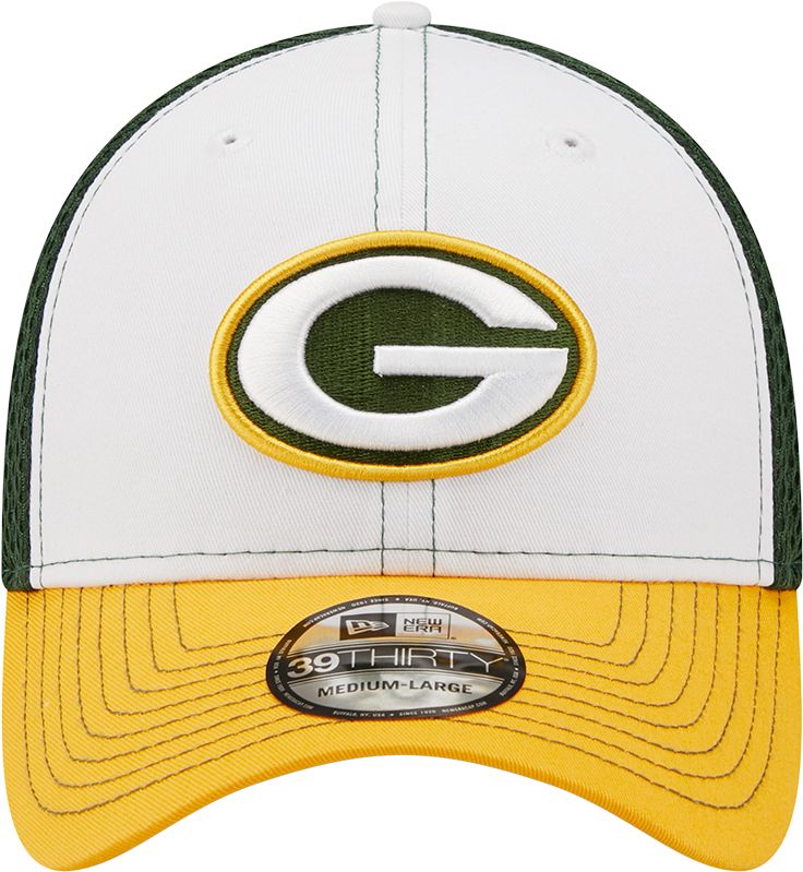 New Era Men's Green Bay Packers Team Neo 39Thirty White Stretch Fit Hat product image