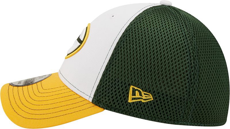 New Era Men's Green Bay Packers Team Neo 39Thirty White Stretch Fit Hat product image