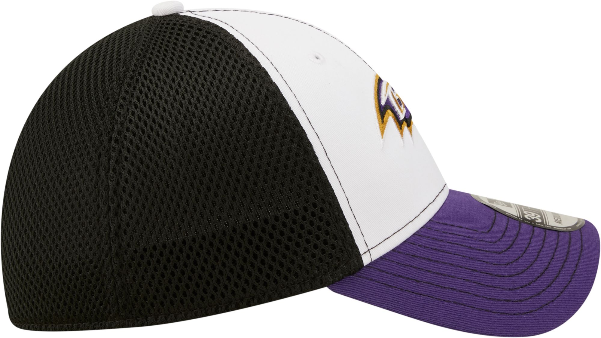 New Era Men's Baltimore Ravens Team Neo 39Thirty White Stretch Fit Hat product image