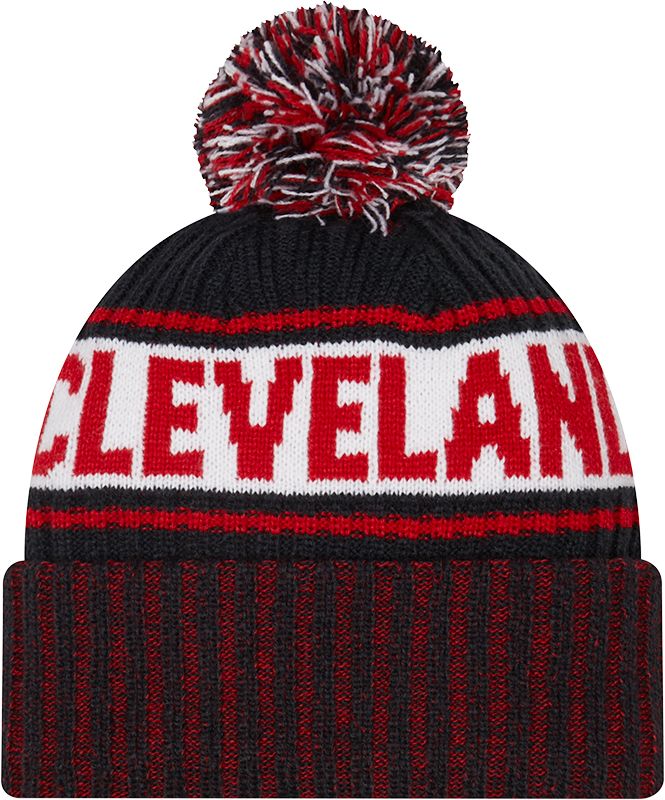 New Era Men's Cleveland Indians Navy Marl Knit Beanie product image