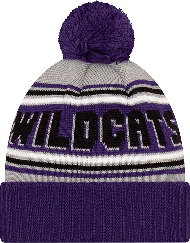 New Era Men's Kansas State Wildcats Purple Cheer Knit Pom Beanie product image