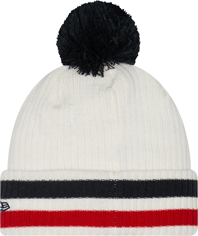 New Era Men's Cleveland Indians White Knit Retro Beanie product image