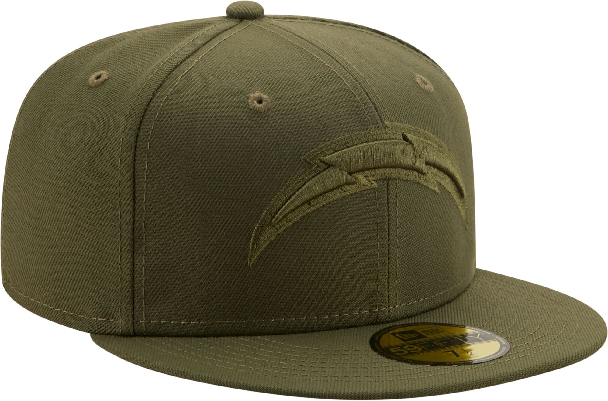 New Era Men's Los Angeles Chargers Color Pack 59Fifty Olive Fitted Hat product image