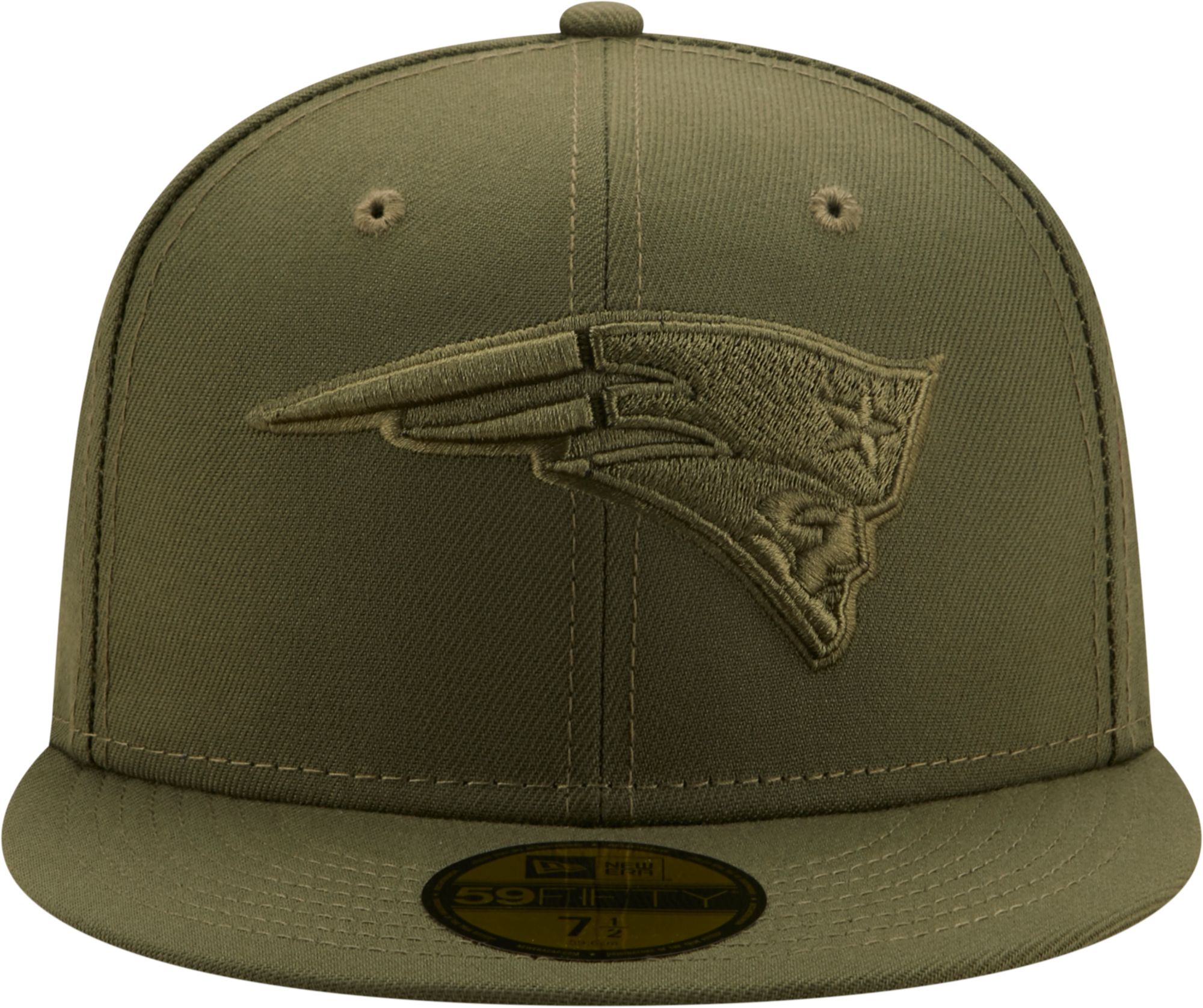 New Era Men's New England Patriots Color Pack 59Fifty Olive Fitted Hat product image