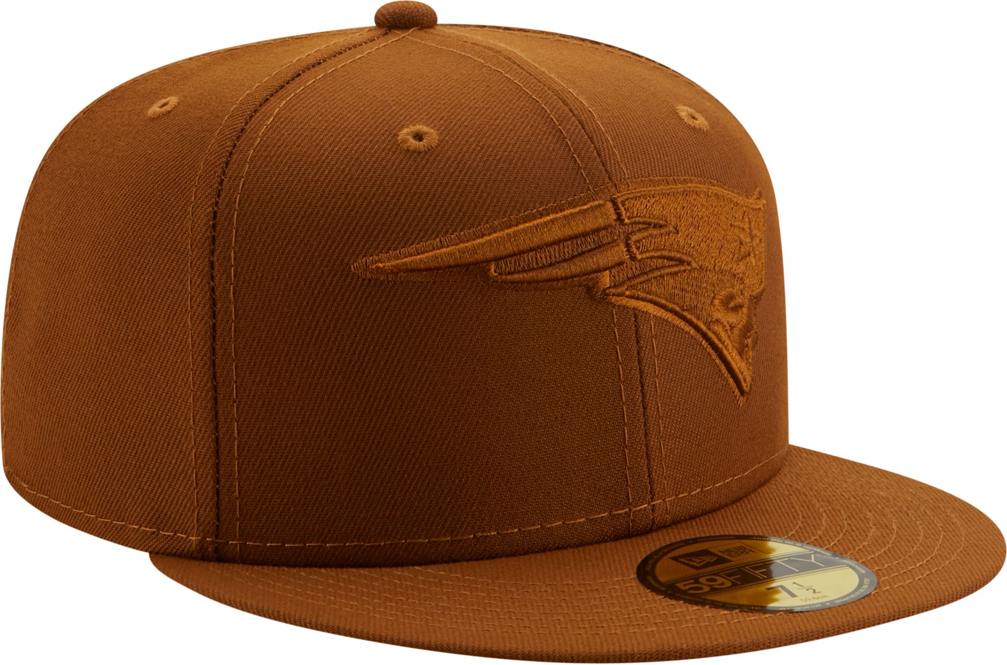New Era Men's New England Patriots Color Pack 59Fifty Peanut Fitted Hat product image