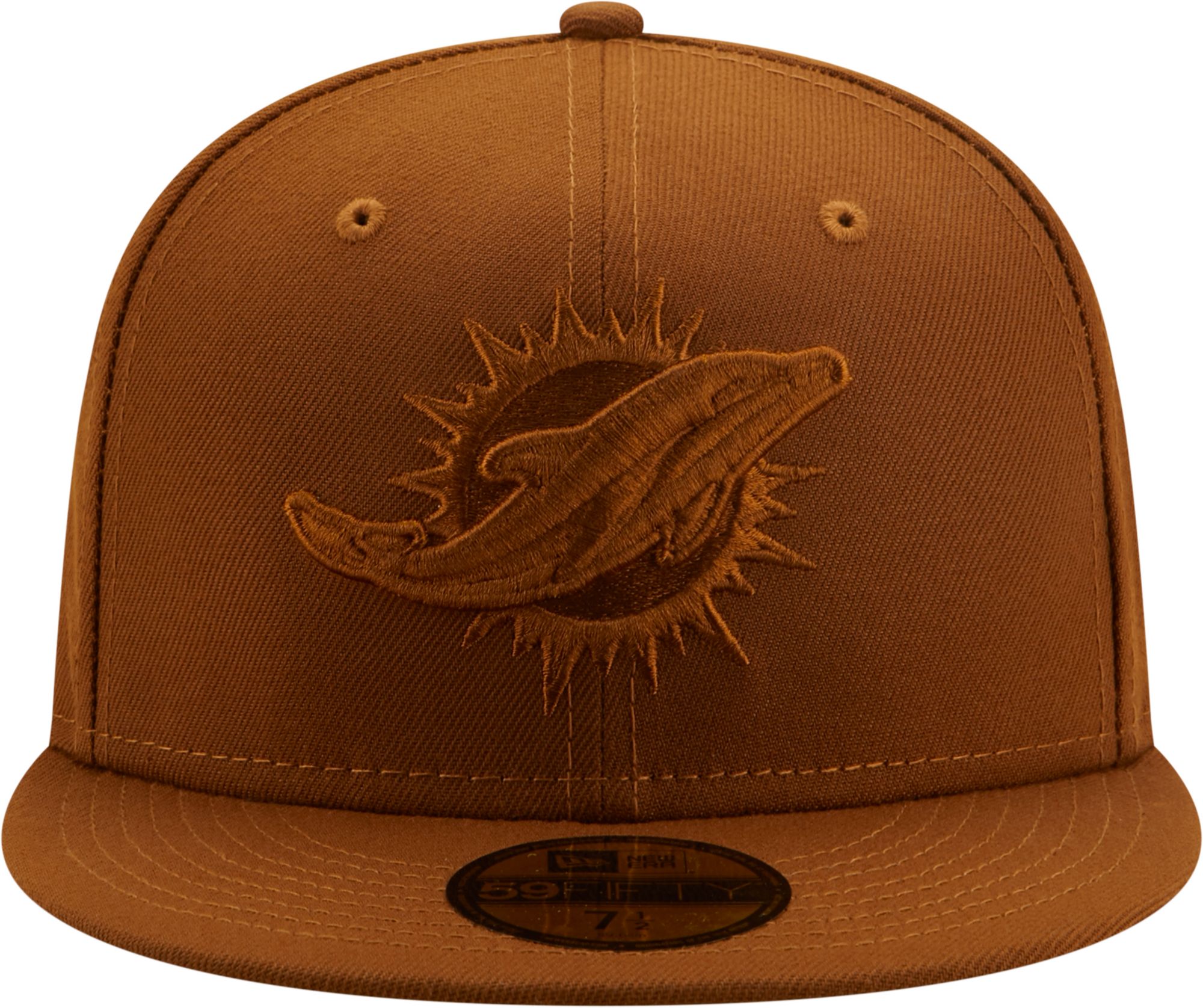 New Era Men's Miami Dolphins Color Pack 59Fifty Peanut Fitted Hat product image