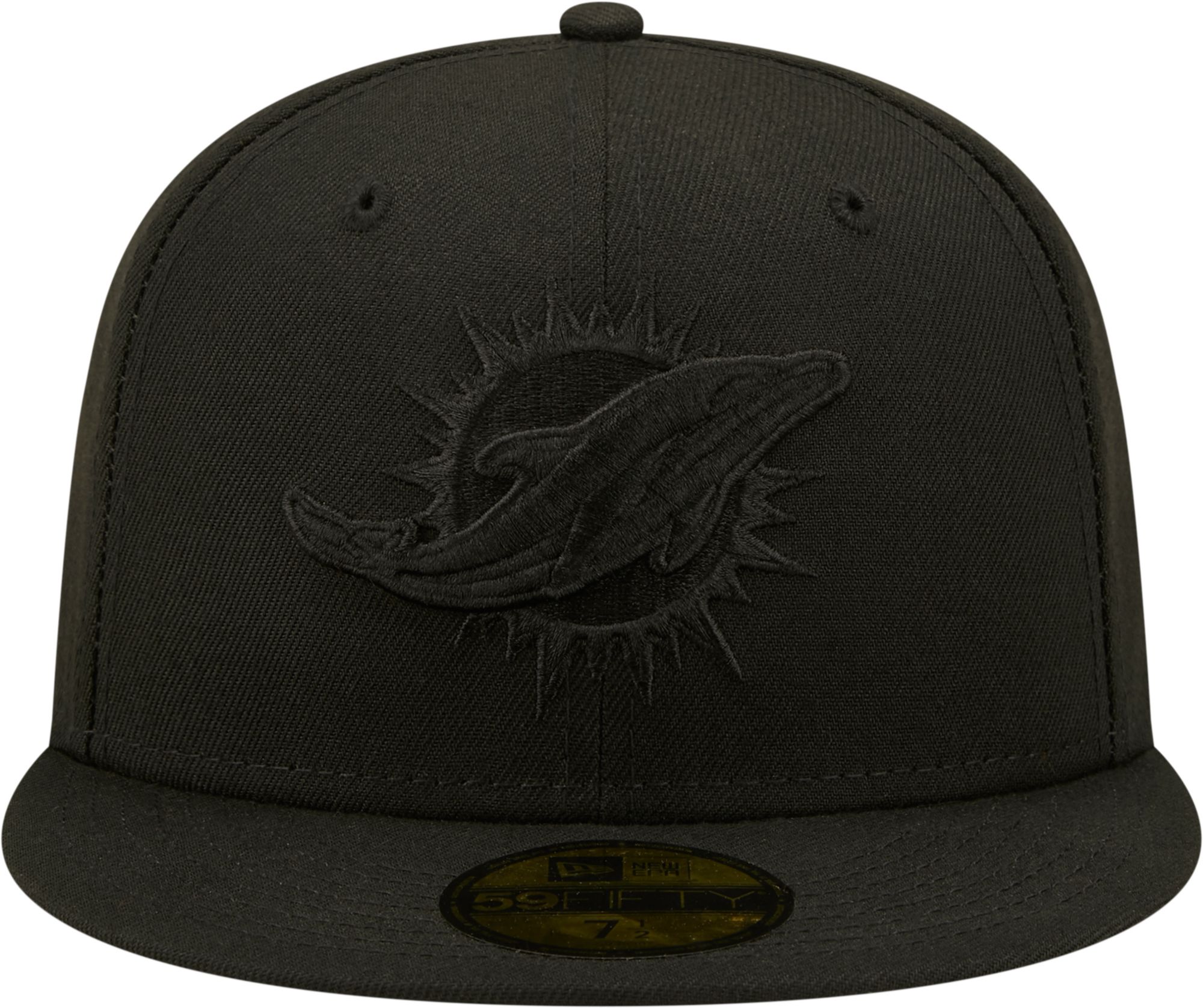 New Era Men's Miami Dolphins Color Pack 59Fifty Black Fitted Hat product image