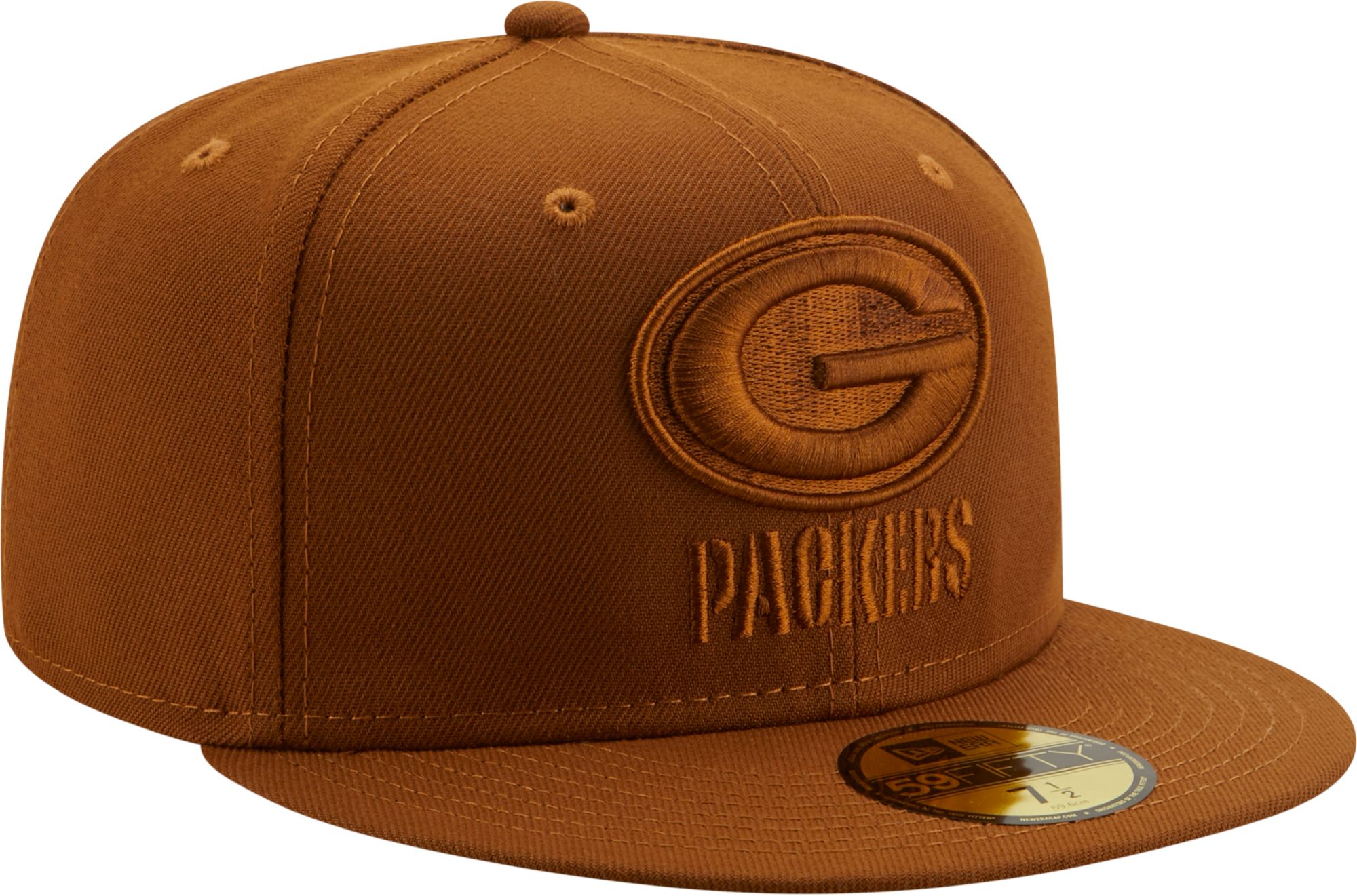 New Era Men's Green Bay Packers Color Pack 59Fifty Peanut Fitted Hat product image
