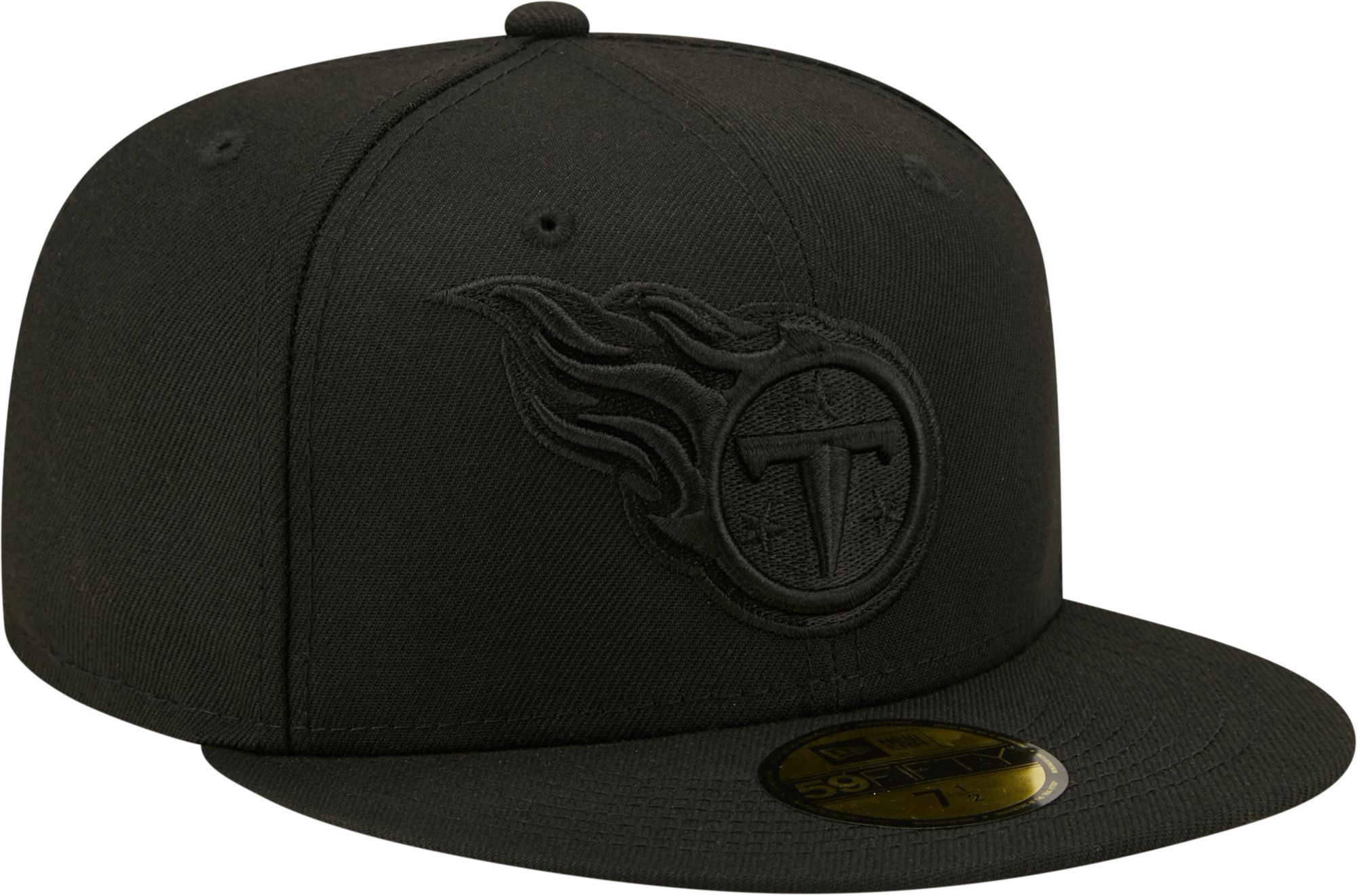 New Era Men's Tennessee Titans Color Pack 59Fifty Black Fitted Hat product image
