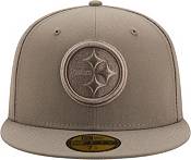 New Era Men's Pittsburgh Steelers Color Pack 59Fifty Grey Fitted Hat product image