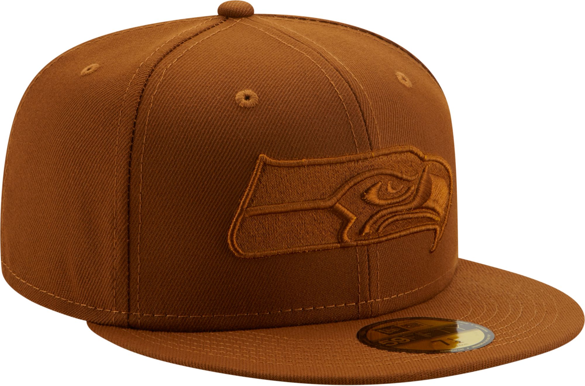 New Era Men's Seattle Seahawks Color Pack 59Fifty Peanut Fitted Hat product image