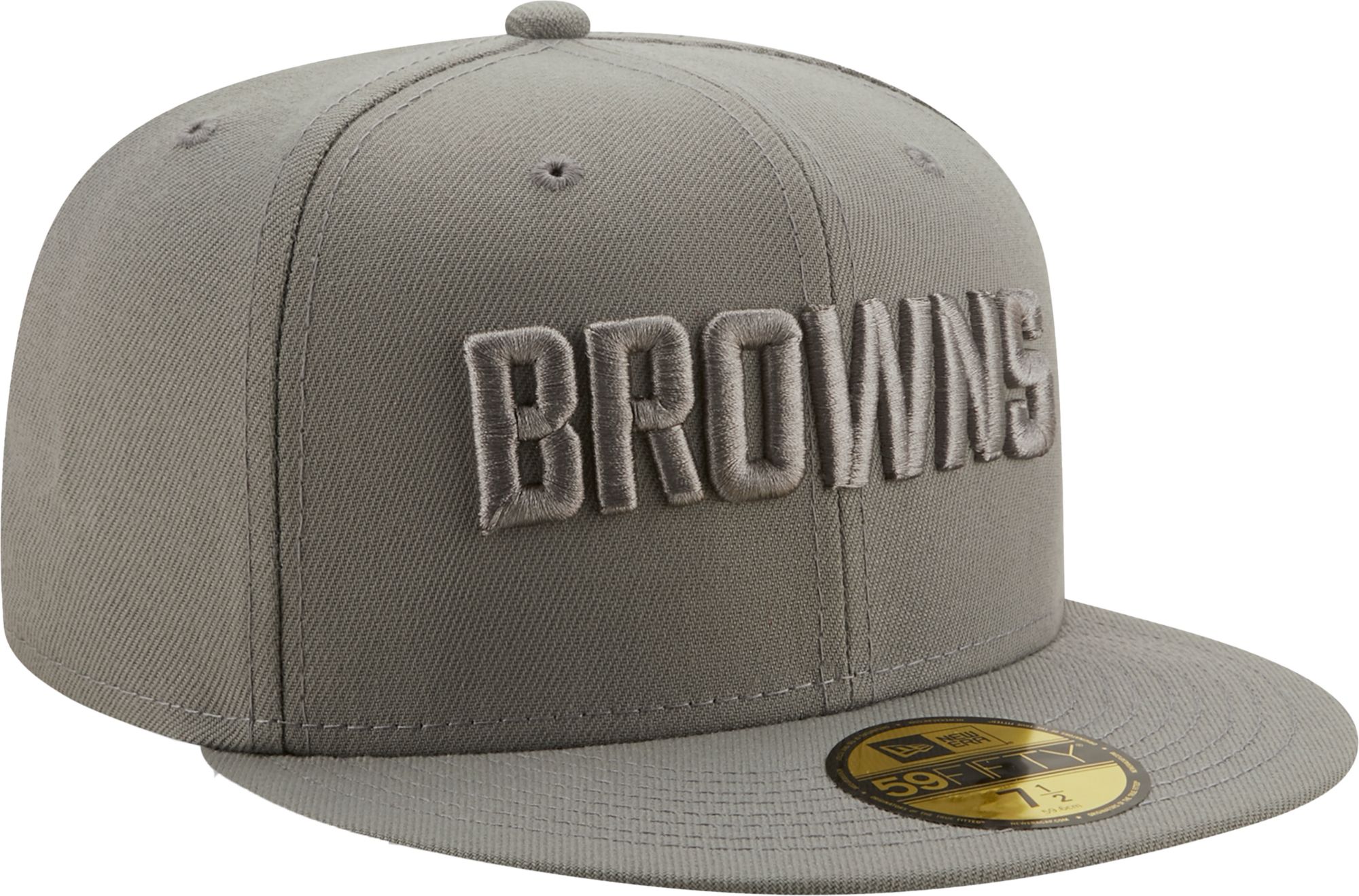 New Era Men's Cleveland Browns Color Pack 59Fifty Grey Fitted Hat product image