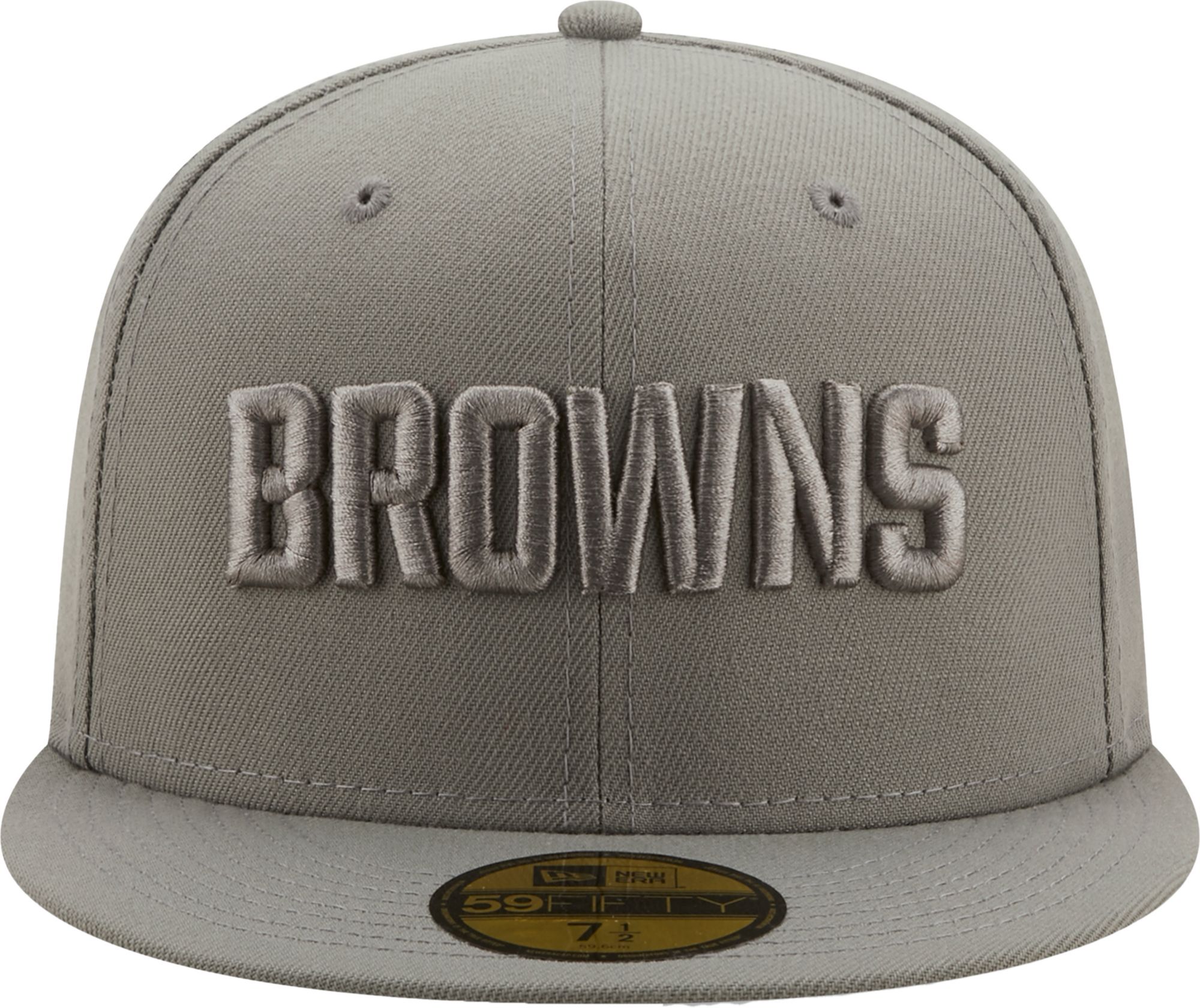 New Era Men's Cleveland Browns Color Pack 59Fifty Grey Fitted Hat product image