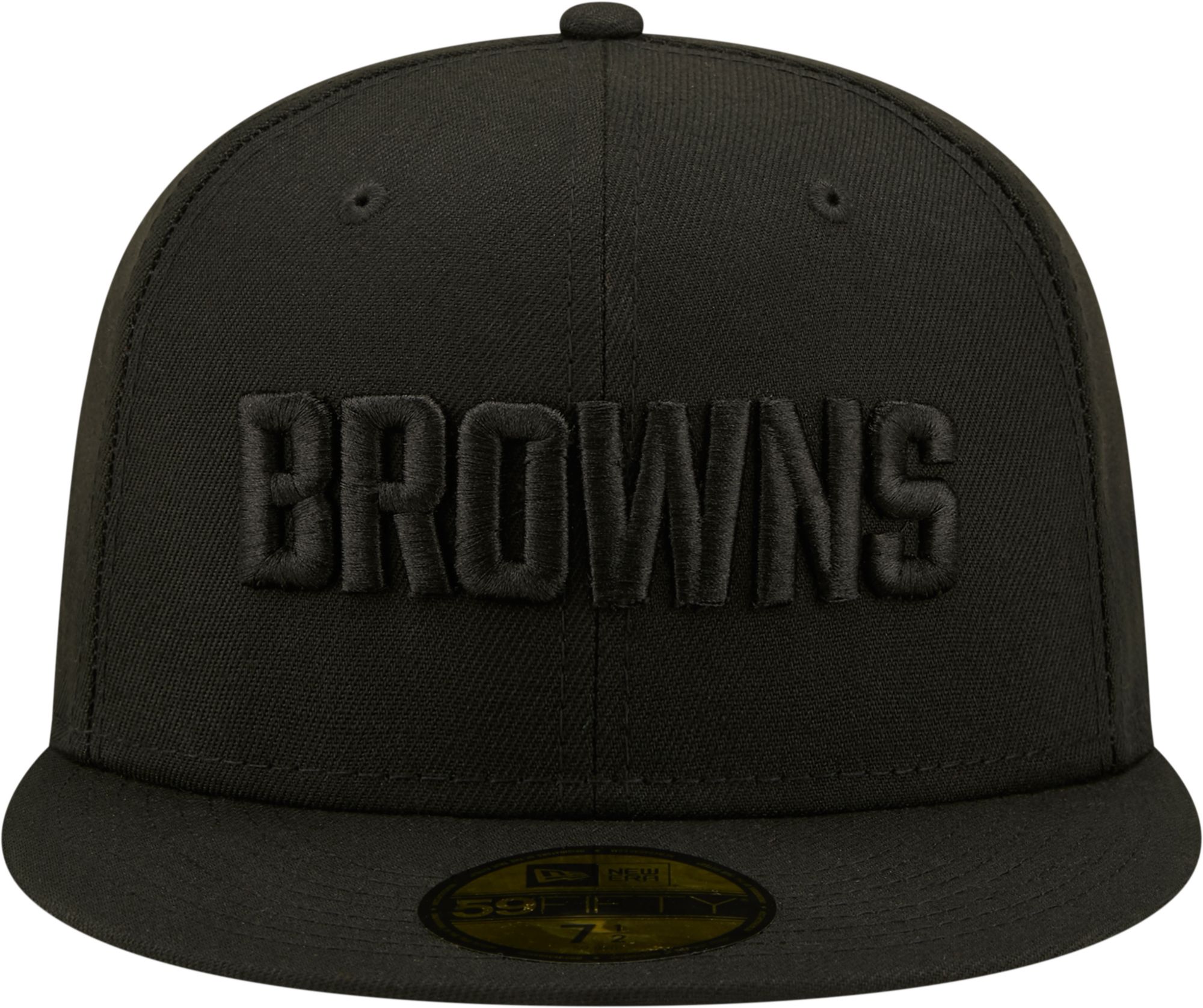New Era Men's Cleveland Browns Color Pack 59Fifty Black Fitted Hat product image