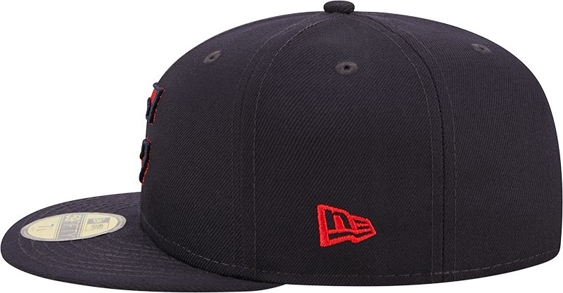 New Era Men's Cleveland Indians Navy 59Fifty Fitted Hat product image