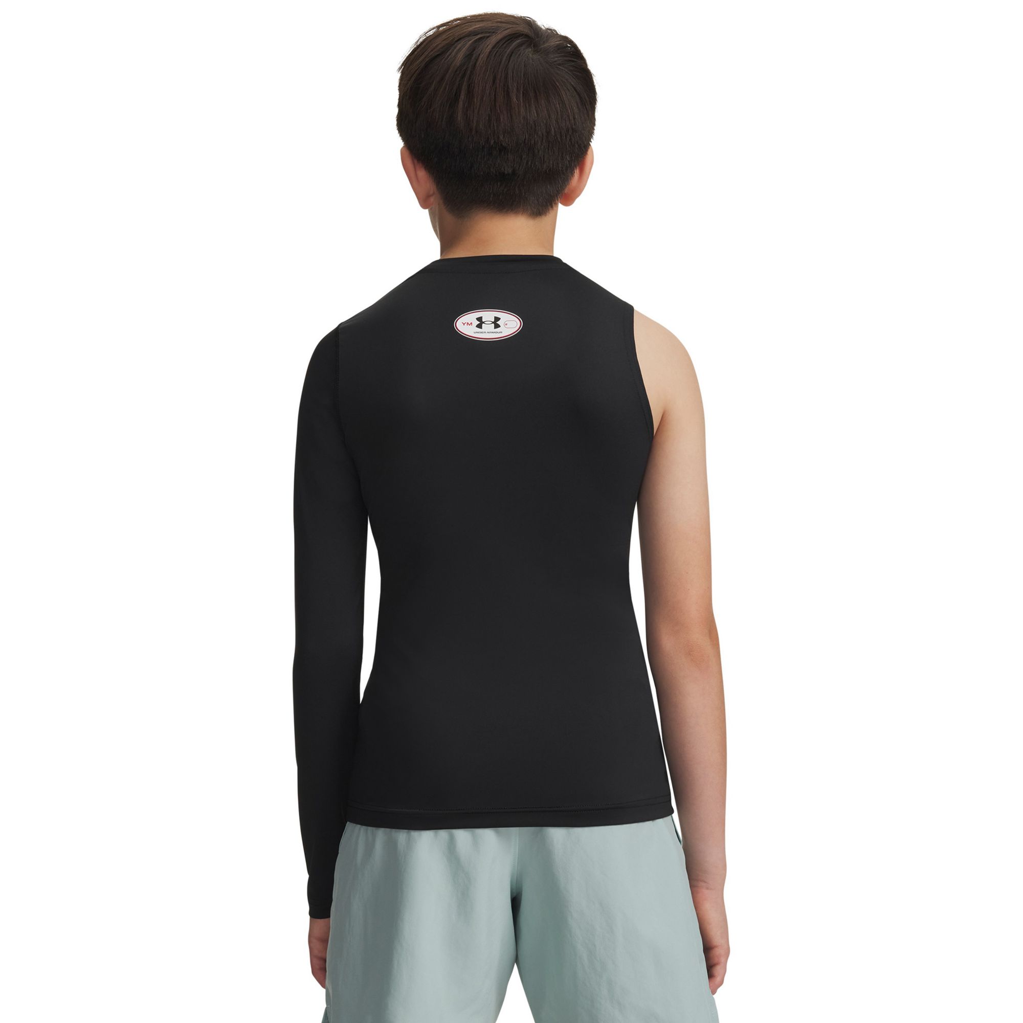 Under Armour Boys' HeatGear Asymmetrical Left Long-Sleeve Top product image