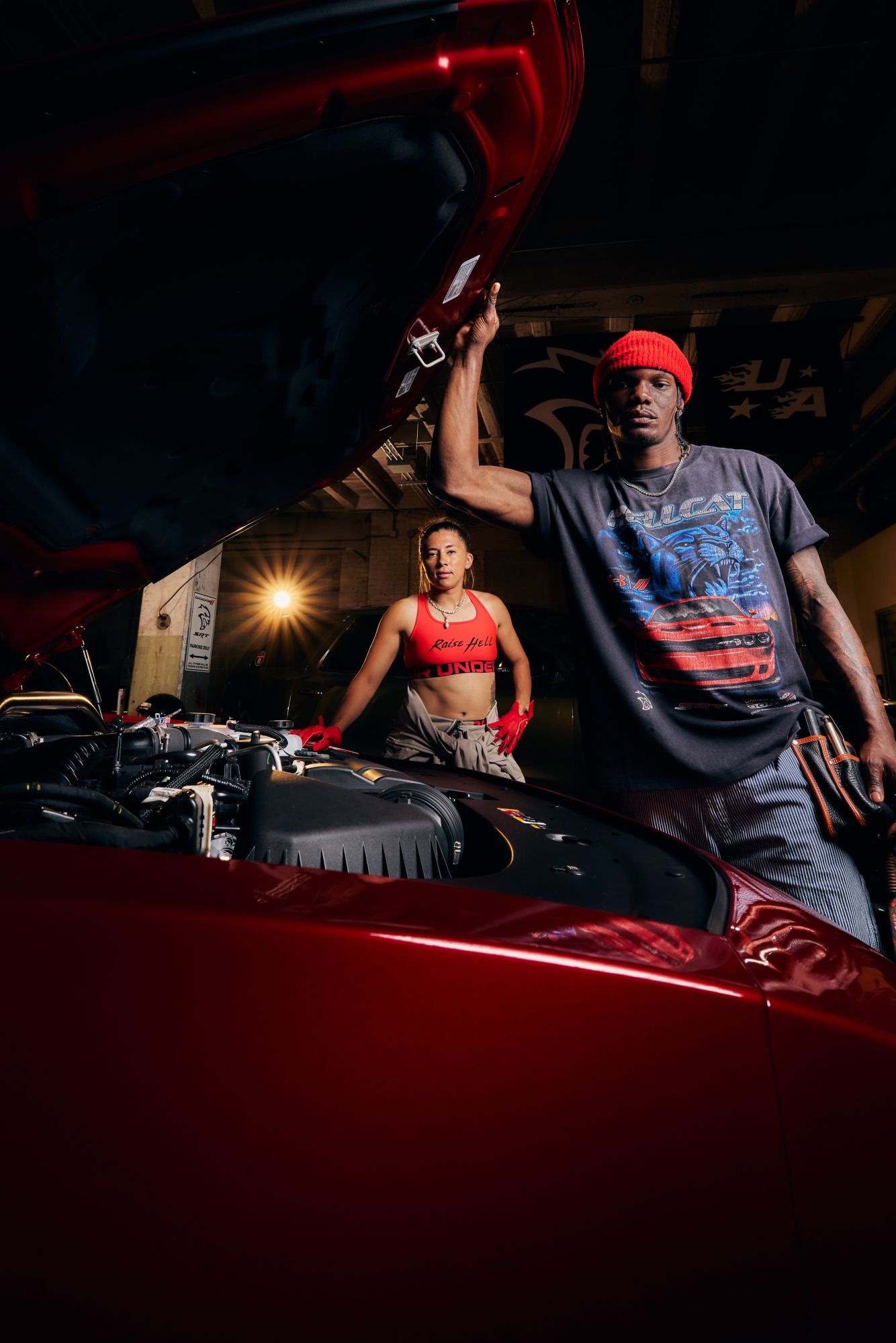 Under Armour x Dodge Men's Heavyweight Airbrush Graphic Short Sleeve Top product image