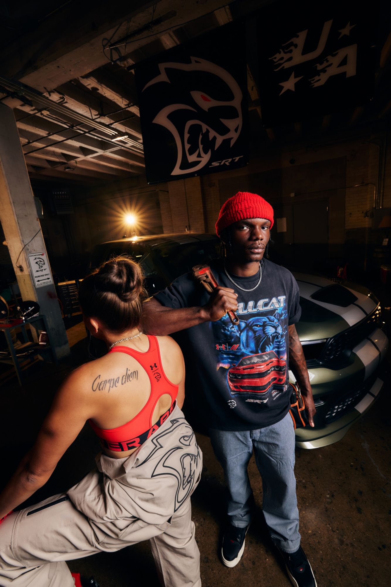 Under Armour x Dodge Men's Heavyweight Airbrush Graphic Short Sleeve Top product image