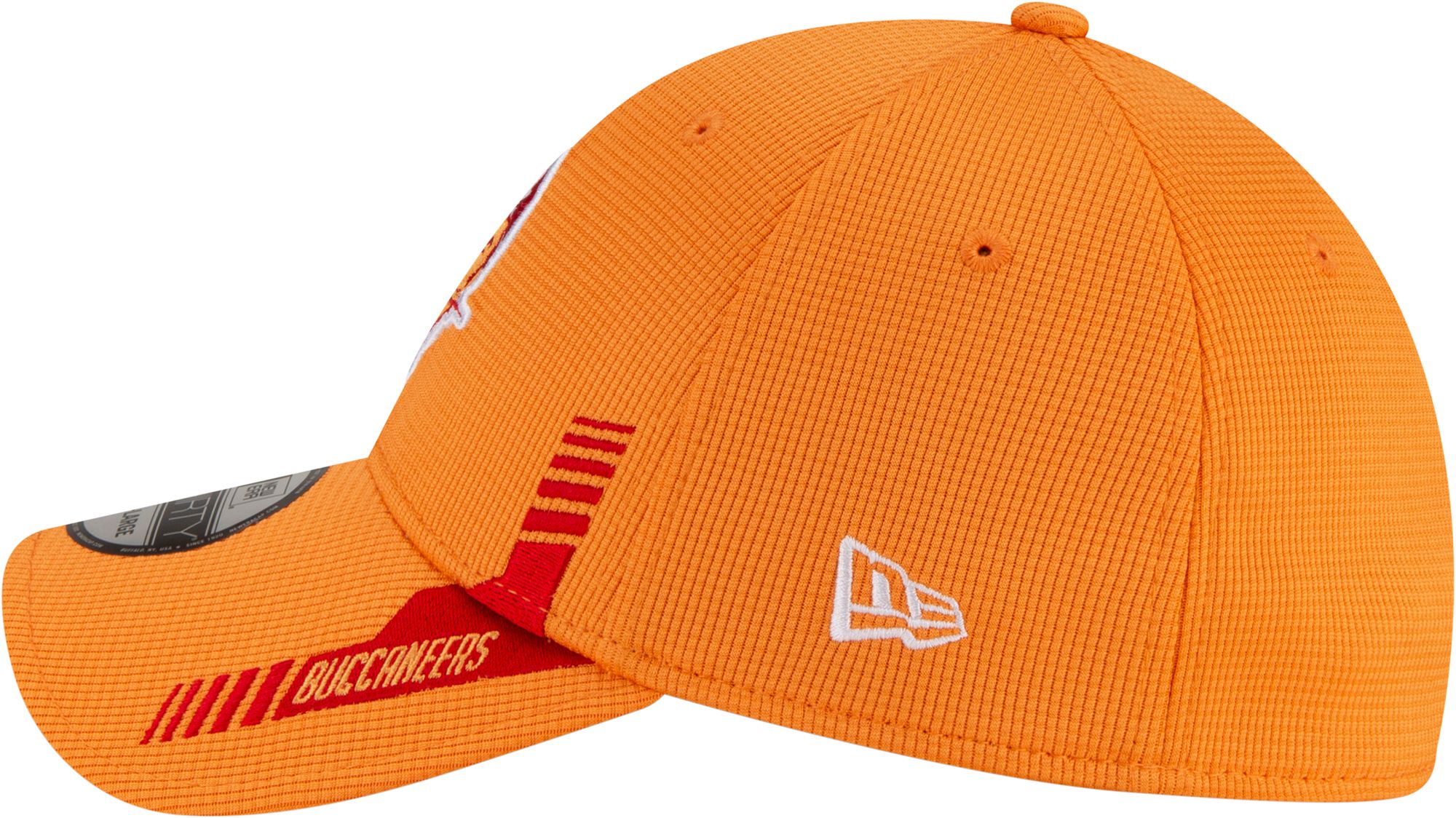 New Era Men's Tampa Bay Buccaneers Sideline Home Orange 39Thirty Stretch Fit Hat product image