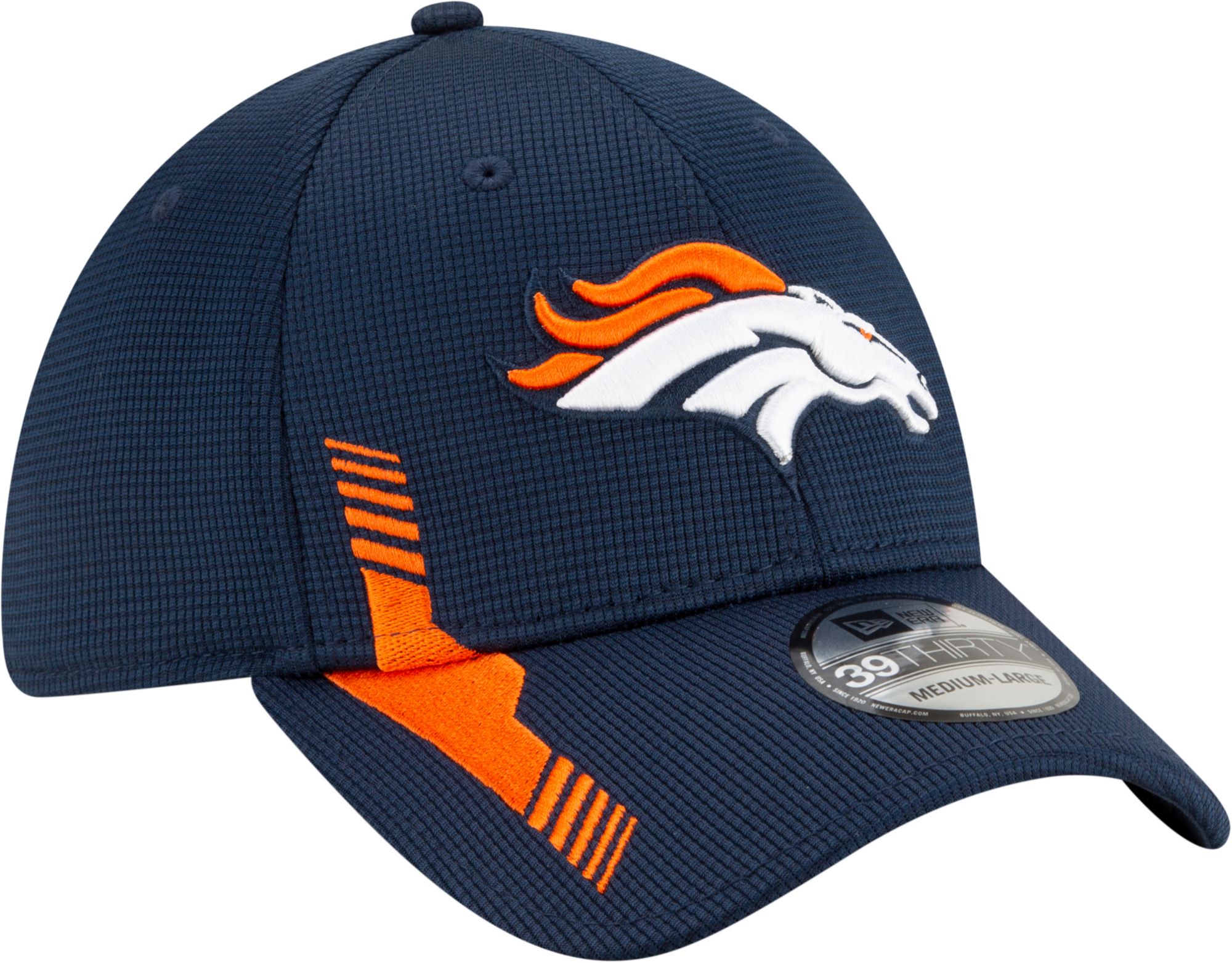 New Era Men's Denver Broncos Navy Sideline 2021 Home 39Thirty Stretch Fit Hat product image