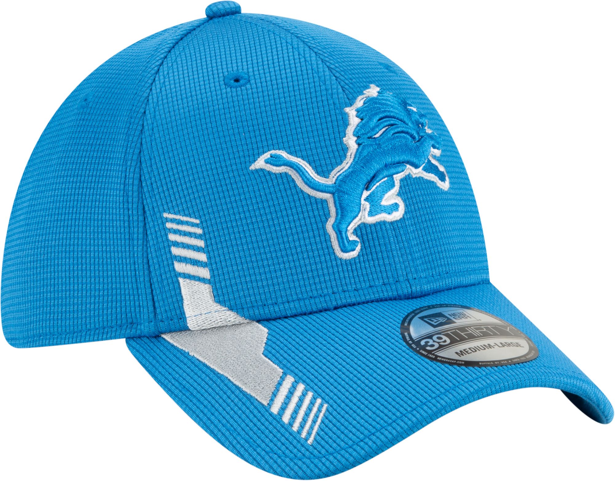 New Era Men's Detroit Lions Blue Sideline 2021 Home 39Thirty Stretch Fit Hat product image