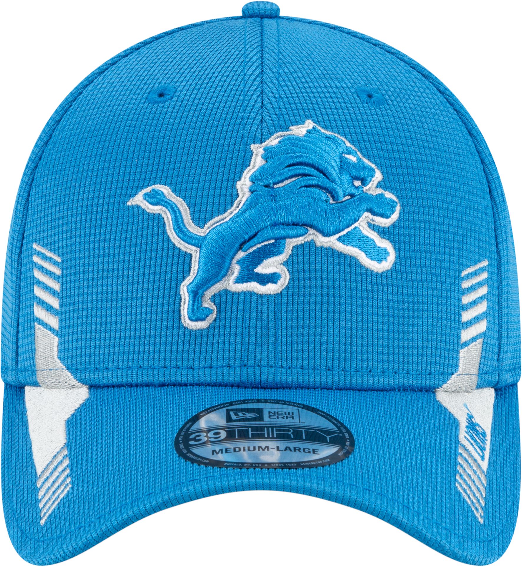 New Era Men's Detroit Lions Blue Sideline 2021 Home 39Thirty Stretch Fit Hat product image