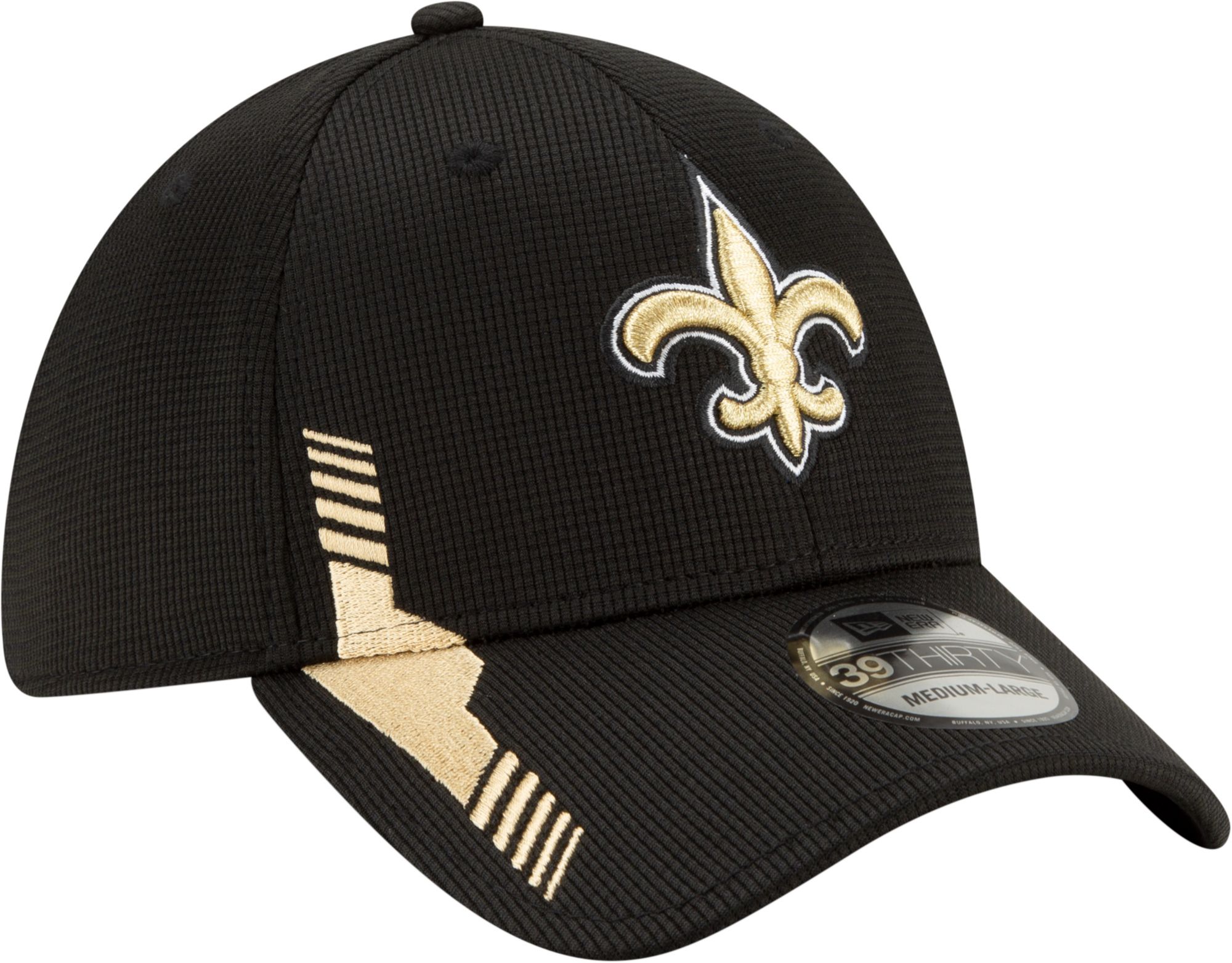 New Era Men's New Orleans Saints Black Sideline 2021 Home 39Thirty Stretch Fit Hat product image