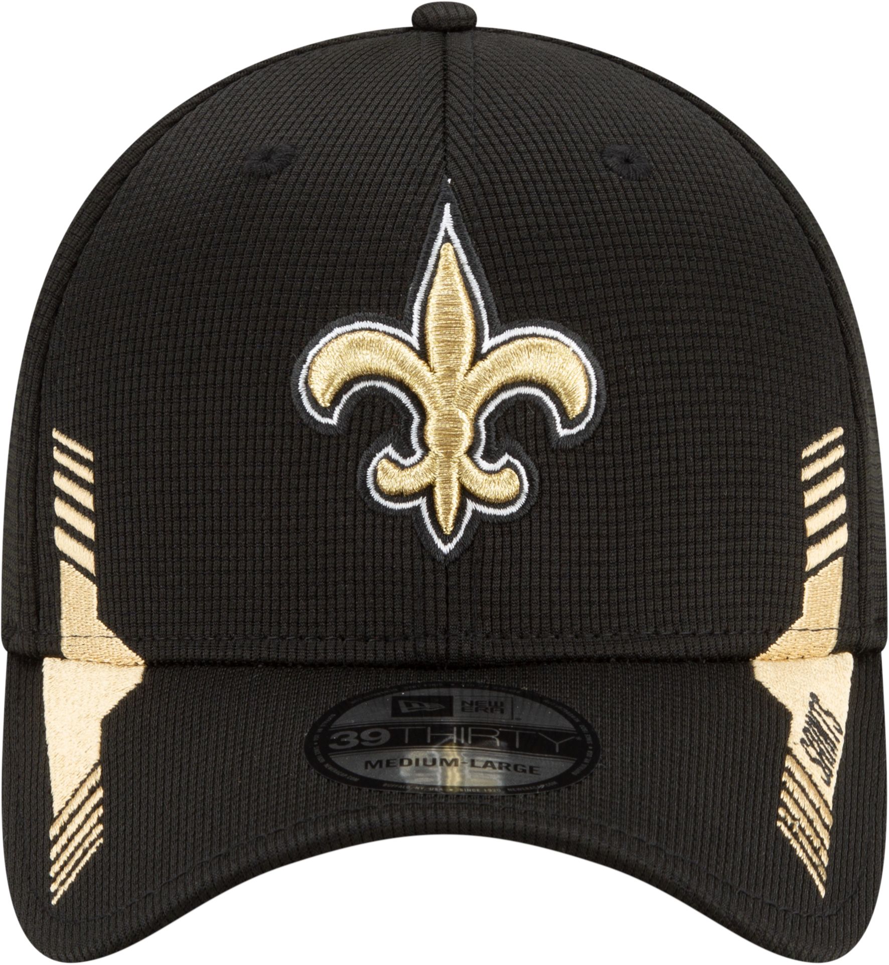 New Era Men's New Orleans Saints Black Sideline 2021 Home 39Thirty Stretch Fit Hat product image