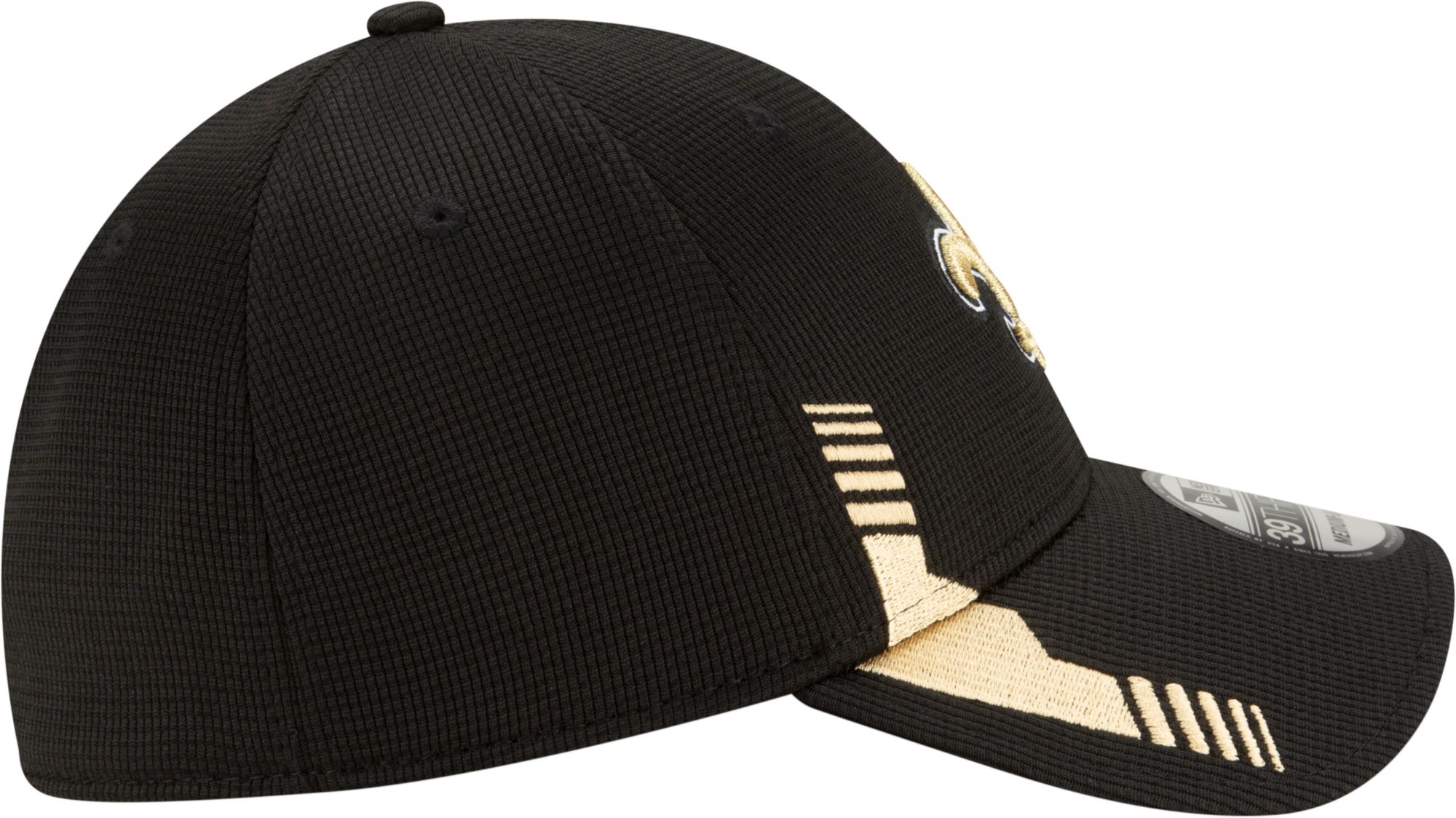 New Era Men's New Orleans Saints Black Sideline 2021 Home 39Thirty Stretch Fit Hat product image