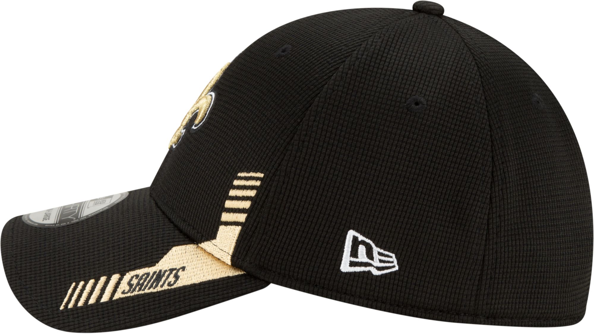 New Era Men's New Orleans Saints Black Sideline 2021 Home 39Thirty Stretch Fit Hat product image